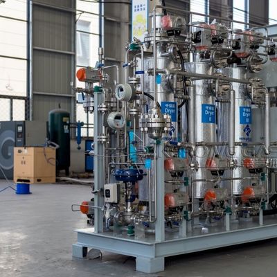 Установка для очистки водородного газа из нержавеющей стали, защищенная от взрывов